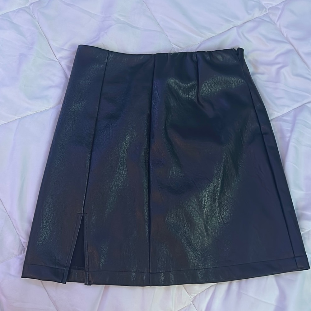 Black Leather Skirt